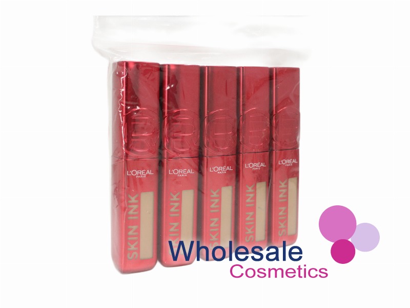 5 x L'Oreal Skin Ink 2 in 1 Foundation Concealer 15ml - 180 MEDIUM COOL